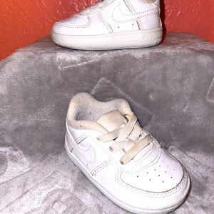NIKE White Force 1 LE Baby Shoe 3C